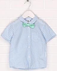 Акція на Рубашка H&M 6331768 80 см Белая с синим (08329874242) від Rozetka UA