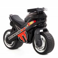 Акция на Толокар Polesie Черный мотоцикл MX (80615) от Будинок іграшок