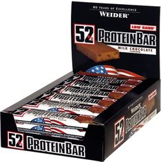 Акція на Протеиновый батончик Weider 52% Protein bar 50 г Milk Chocolate 24 шт (4044782906903) від Rozetka UA