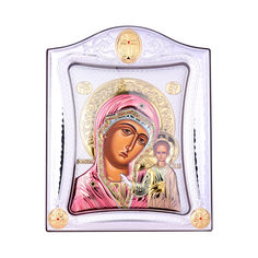 Акція на Посеребренная икона Богородица Казанская на подставке 000131795 000131795 від Zlato