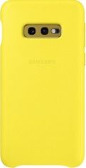 Акция на Панель Samsung Leather Cover для Samsung Galaxy S10e (EF-VG970LYEGRU) Yellow от Територія твоєї техніки