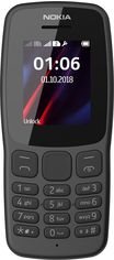 Акція на Мобільний телефон Nokia 106 2018 (16NEBD01A02) Dark Gray від Територія твоєї техніки