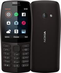 Акція на Мобільний телефон Nokia 210 (16OTRB01A02) Black від Територія твоєї техніки