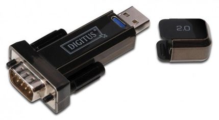 Акция на Адаптер DIGITUS USB 2.0 to RS232, Black (DA-70156) от MOYO