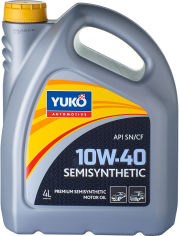 Акція на Моторное масло Yuko Semisynthetic 10W-40 4 л (4820070240153) від Rozetka UA