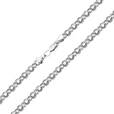 Акція на Серебряная цепь Вивальди в плетении бисмарк, 3,5 мм 000117776 60 размера від Zlato