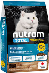 Акція на Сухой корм для взрослых котов Nutram T24 Salmon & Trout Cat со вкусом лосося и форели 5.4 кг (067714102840) від Rozetka UA