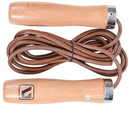 Акция на Скакалка скоростная LiveUP Jump Rope Leather 275 см (LS3121) от Rozetka UA