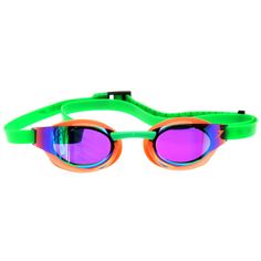 Акция на Speedo Fastskin Elite Очки для Плавания Оранжевые/Зеленые от SportsTerritory
