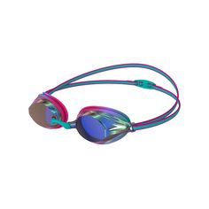 Акція на Speedo Vengence Mirror Очки для Плавания Для Мальчика-Подростка Elc Розовые/Голубые від SportsTerritory