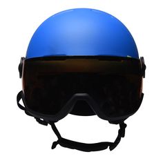 Акция на Salomon Grom Visor Лыжный Шлем Подростковый Pop Голубой Mat от SportsTerritory