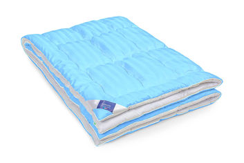 Акція на Одеяло зимнее антиаллергенное MirSon 822 Valentino Hand made Eco-Soft сатин + микросатин 140х205 см від Podushka