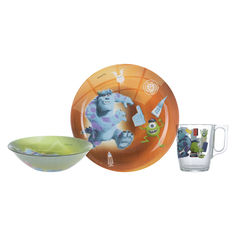 Акція на Набор детской посуды Luminarc Disney Monsters 3 предмета P9261 від Podushka