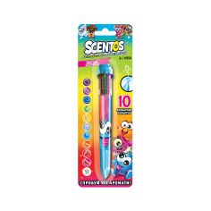Акція на Многоцветная ароматная шариковая ручка Волшебное Настроение (10 цветов) Scentos 41250 від Podushka