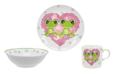 Акція на Набор детской посуды Limited Edition Happy Frogs 3 прибора C556 від Podushka