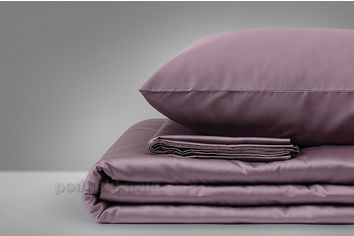 Акция на Комплект постельного белья MirSon 0231 Excalibur фиолетовый Полуторный комплект от Podushka