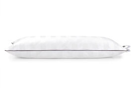 Акція на Пуховая низкая подушка 906 Royal Pearl Hand Made 100% пух Премиум Mirson 50х70 см від Podushka