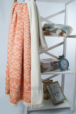 Акція на Плед микроплюш Barine Kilim orange 130х170 см від Podushka