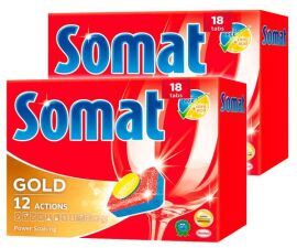 Акция на Таблетки для посудомоечной машины Somat Gold 18 Duo 9000101076288 от Podushka