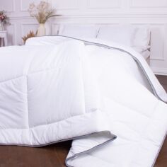 Акція на Одеяло зимнее шерстяное MirSon 055 Gold Silk 200х220 см вес 2000 г від Podushka