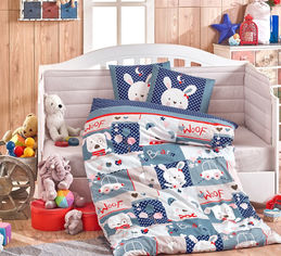 Акция на Постельное белье в кроватку Hobby Snoopy синее Детский комплект от Podushka