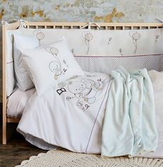 Акция на Постельное белье в кроватку Karaca Baby ducks Детский комплект от Podushka