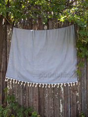 Акція на Плед Barine Stream throw denim 135х180 см від Podushka