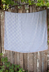Акція на Плед Barine Tetra throw denim 135х195 см від Podushka