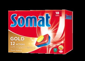 Акція на Таблетки для посудомоечной машины Somat Gold 18шт 9000101067309 від Podushka