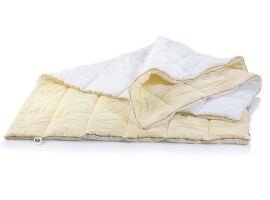 Акція на Одеяло антиаллергенное EcoSilk Carmela 0555 Hand Made сатин+микросатин зимнее 220х240 см вес 2350 г від Podushka