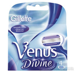 Акція на Сменные картриджи для бритья Gillette Venus Divine 4 шт від Podushka
