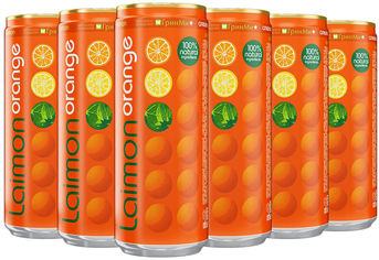 Акція на Упаковка безалкогольного напитка Laimon Fresh Orange 0.33 л х 12 шт. (4620001317936) від Rozetka UA