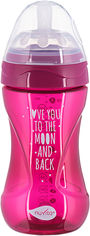 Акция на Детская Антиколиковая бутылочка для кормления Nuvita Mimic Cool 250 мл Пурпурная (NV6032PURPLE) от Rozetka UA