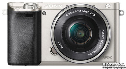 Акція на Фотоаппарат Sony Alpha 6000 Kit 16-50mm Silver (ILCE6000LS.CEC) від Rozetka UA
