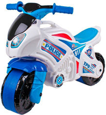 Акція на Беговел ТехноК Мотоцикл Бело-синий (5125) (4823037605125) від Rozetka UA