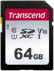 Акция на Transcend 300S SDXC 64GB Class 10 UHS-I U1 V10 (TS64GSDC300S) от Rozetka UA