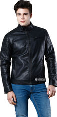 Акция на Кожаная куртка Colin's CL1028719BLK S Black от Rozetka UA