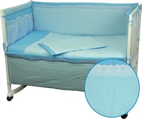 Акция на Спальный комплект для детской кроватки Руно 977 Карапуз голубой от Podushka
