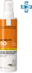 Акция на Солнцезащитный ультралегкий спрей La Roche-Posay Anthelios для кожи лица и тела с очень высокой степенью защиты SPF 50+ 200 мл (3337875696838) от Rozetka UA