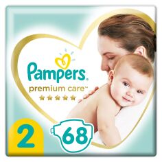 Акція на Подгузники Pampers Premium Care Размер 2, 4-8 кг 68 шт 8001841104874 від Podushka