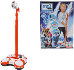 Акція на Музыкальный набор Simba Toys Микрофон на стойке с разъемом для МР3-плеера и световыми эффектами 102 см (6837816) від Rozetka UA