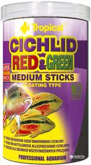 Акція на Корм Tropical Cichlid Red&Green Medium Sticks для аквариумных рыб в палочках 1 л (5900469637265) від Rozetka UA