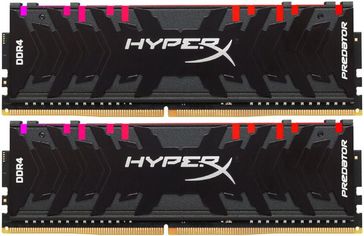 Акція на Память для ПК HyperX DDR4 3600 16GB KIT XMP Predator RGB  (HX436C17PB4AK2/16) від MOYO