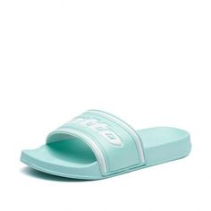Акция на Шлёпанцы женские Lotto MIDWAY IV SLIDE W  BEACH GREEN/ALL WHITE 213391/5T1 от Lotto-sport