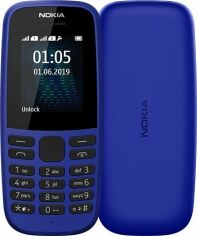 Акция на Мобільний телефон Nokia 105 2019 (16KIGL01A13) Blue от Територія твоєї техніки