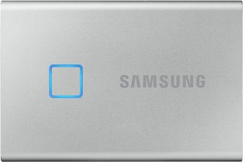 Акция на SSD накопитель SAMSUNG USB 3.2 T7 Touch 1TB Silver (MU-PC1T0S/WW) от MOYO