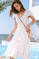 Акция на Біле плаття з зав'язками от Gepur