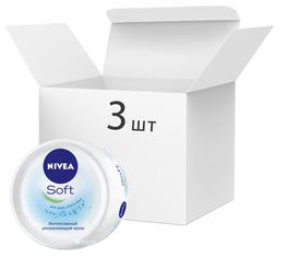 Акція на Упаковка интенсивного увлажняющего крема Nivea Soft 3 шт х 200 мл (4005900008428) від Rozetka UA