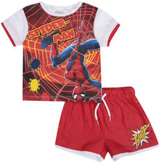 Акція на Костюм (футболка + шорты) Disney Spiderman ET1011 98 см Красный (3609084230029) від Rozetka UA