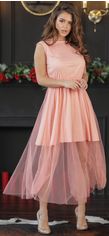 Акція на Платье New Fashion 357 44 Пудра (2000000418445) від Rozetka UA